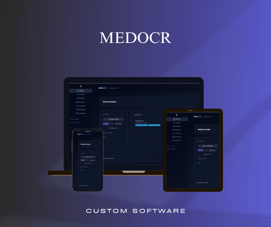 MEDOCR Custom Software