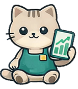 Vendor mascot happy with phone